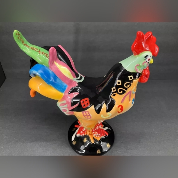 Poultry in Motion Rooster Statue Vintage Sharon Neahaus Created Artist - Picture 5 of 8